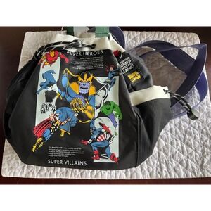 Marvel Super Villains Thanos Hulk Captain America Thanos Drawstring Backpack Bag